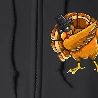 Dabbing Turkey Thanksgiving Turkey Day Full Zip Hoodie