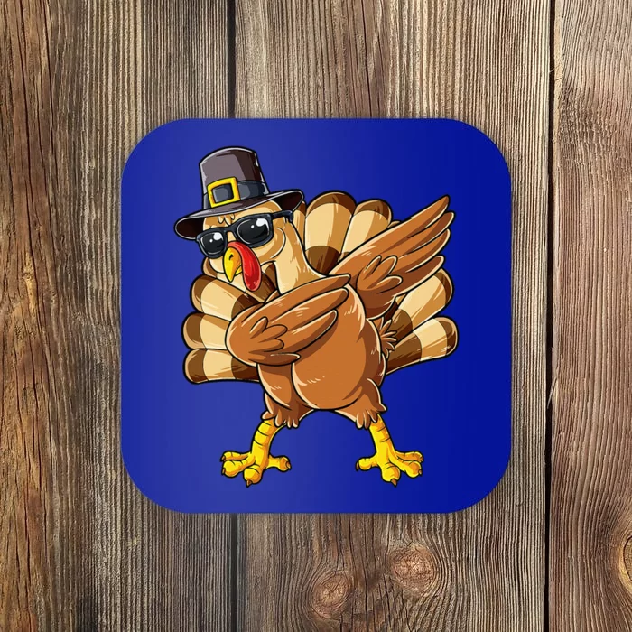 Dabbing Turkey Thanksgiving Day Pilgrim Coaster