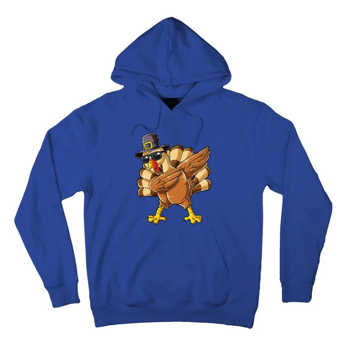 Dabbing Turkey Thanksgiving Day Pilgrim Tall Hoodie