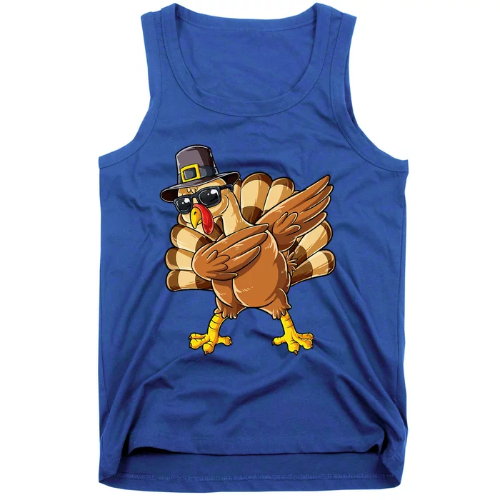 Dabbing Turkey Thanksgiving Day Pilgrim Tank Top