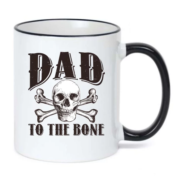 Dad To The Bone Black Color Changing Mug