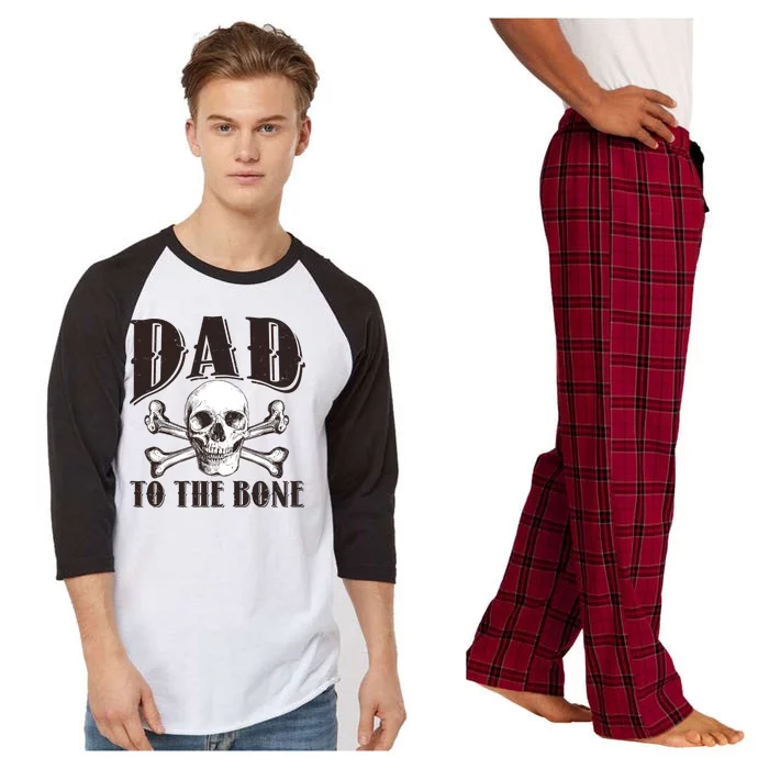 Dad To The Bone Raglan Sleeve Pajama Set