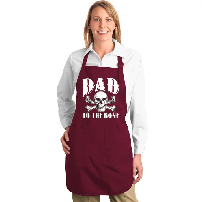 Dad To The Bone Full-Length Apron With Pocket