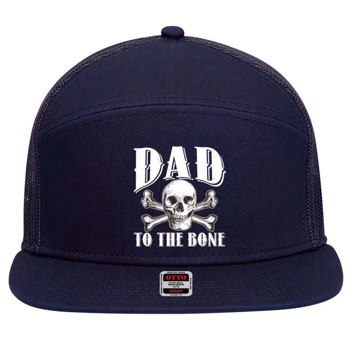 Dad To The Bone 7 Panel Mesh Trucker Snapback Hat