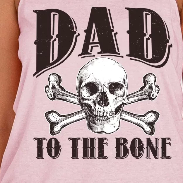 Dad To The Bone Women's Knotted Racerback Tank