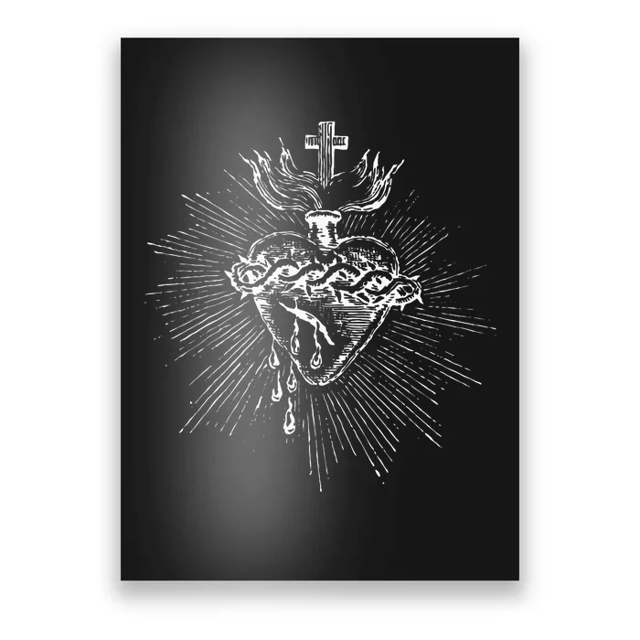 Devotion To The Sacred Heart Of Jesus Vintage Catholic Art Poster