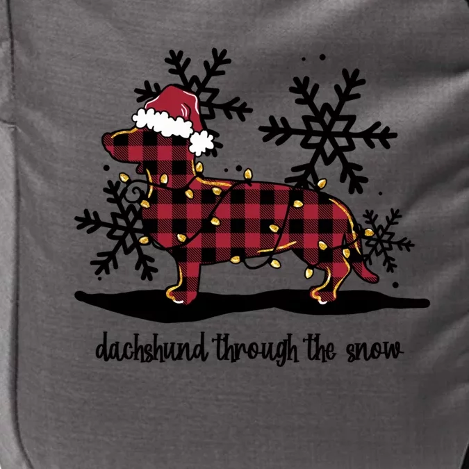 Dachshund Through The White Snow Retro Dachshund Lover Owner Cute Gift Impact Tech Backpack