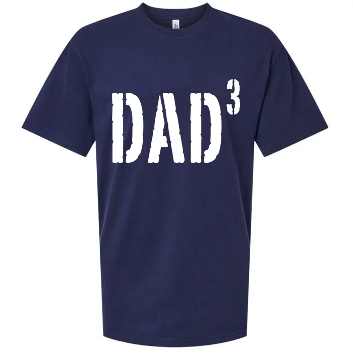 Dad To The Third Power Sueded Cloud Jersey T-Shirt