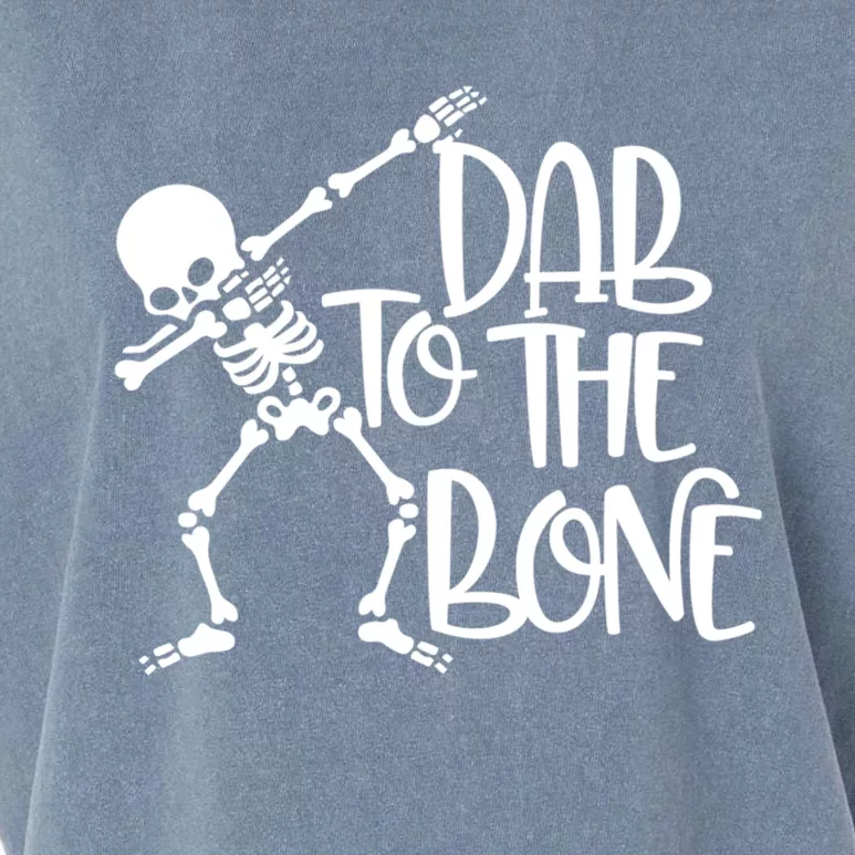 Dab To The Bone Funny Halloween Skeleton Gift Garment-Dyed Women's Muscle Tee