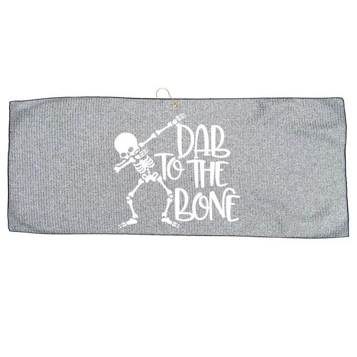 Dab To The Bone Funny Halloween Skeleton Gift Large Microfiber Waffle Golf Towel