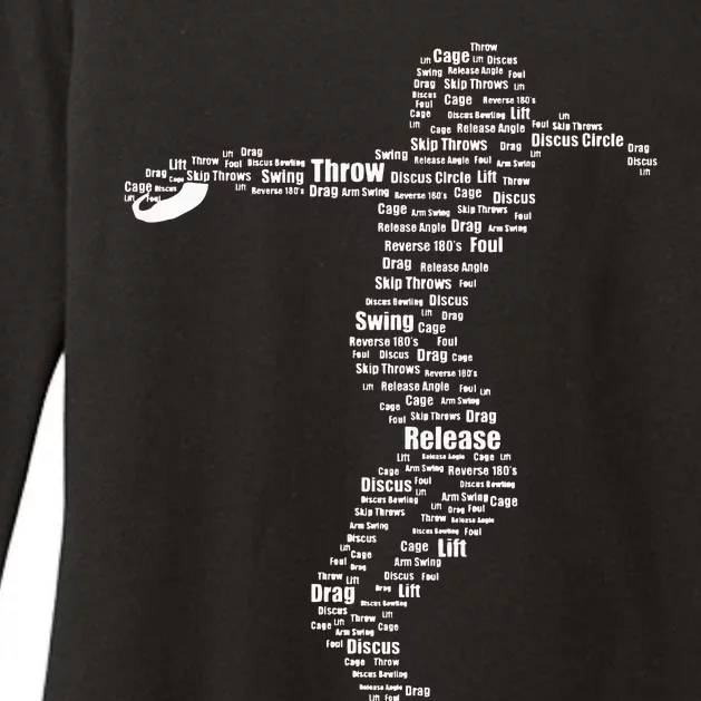 Discus Thrower Technique Athletic  Discus Throwing Womens CVC Long Sleeve Shirt