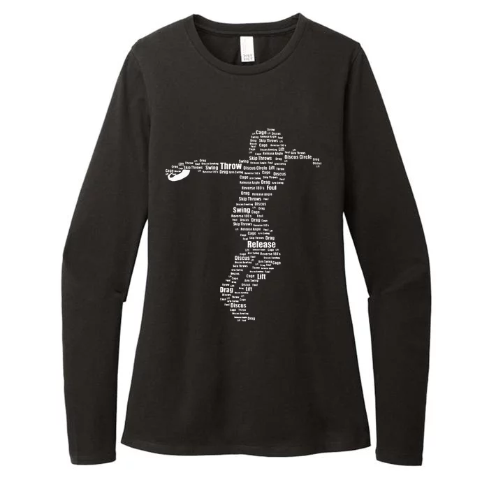 Discus Thrower Technique Athletic  Discus Throwing Womens CVC Long Sleeve Shirt