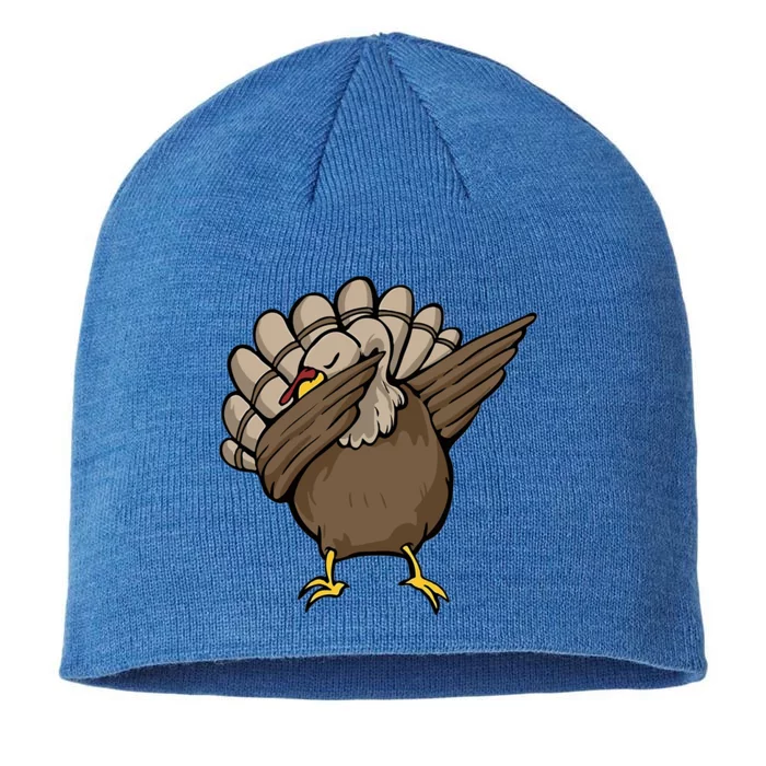 Dabbing Thanksgiving Turkey Cool Gift 8 1/2in Sustainable Knit Beanie