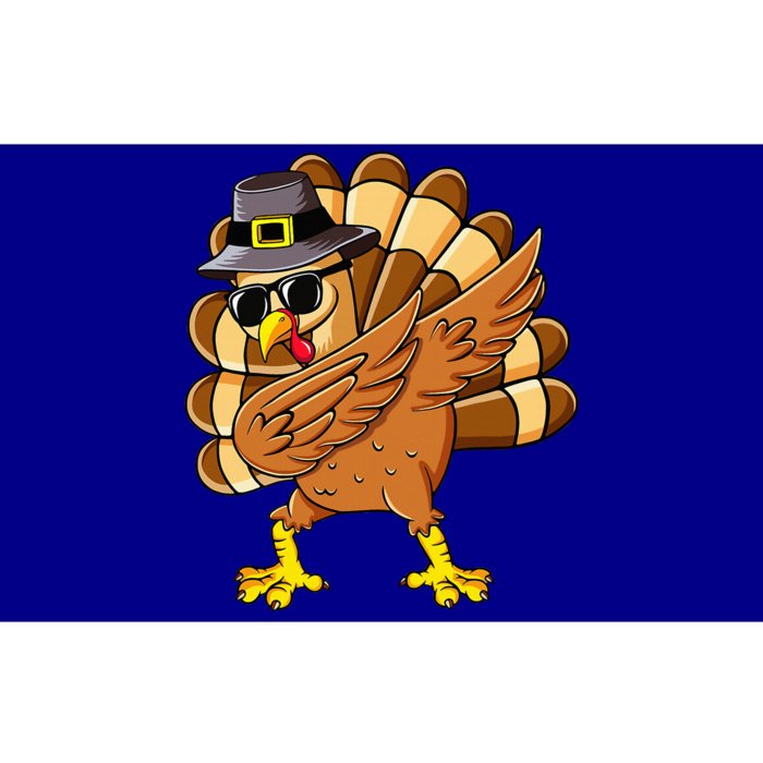 Dabbing Turkey Thanksgiving Day Pilgrim Funny Dab Bumper Sticker