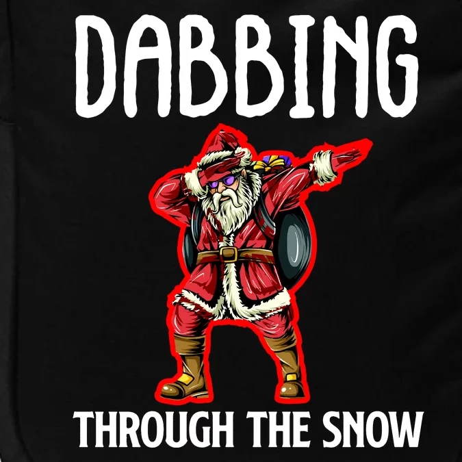 Dabbing Through The Snow Funny Santa Claus Dancing Impact Tech Backpack