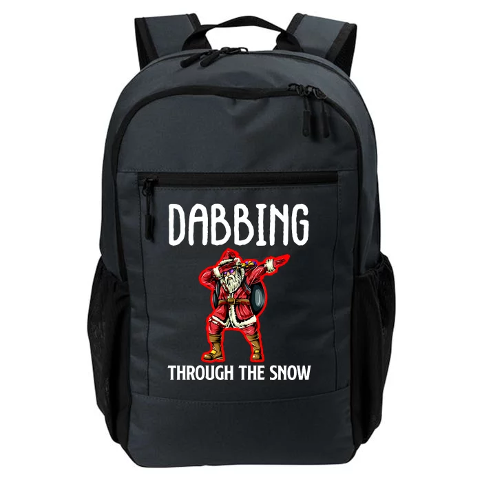 Dabbing Through The Snow Funny Santa Claus Dancing Daily Commute Backpack