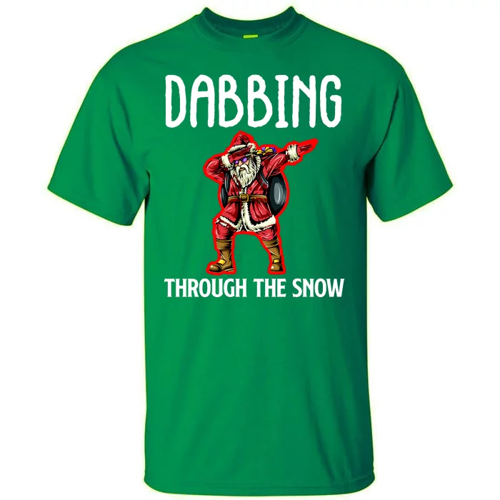 Dabbing Through The Snow Funny Santa Claus Dancing Tall T-Shirt