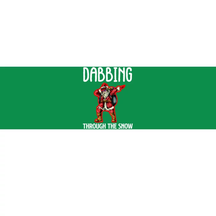 Dabbing Through The Snow Funny Santa Claus Dancing Bumper Sticker