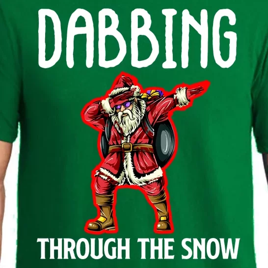 Dabbing Through The Snow Funny Santa Claus Dancing Pajama Set