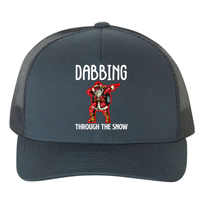 Dabbing Through The Snow Funny Santa Claus Dancing Yupoong Adult 5-Panel Trucker Hat