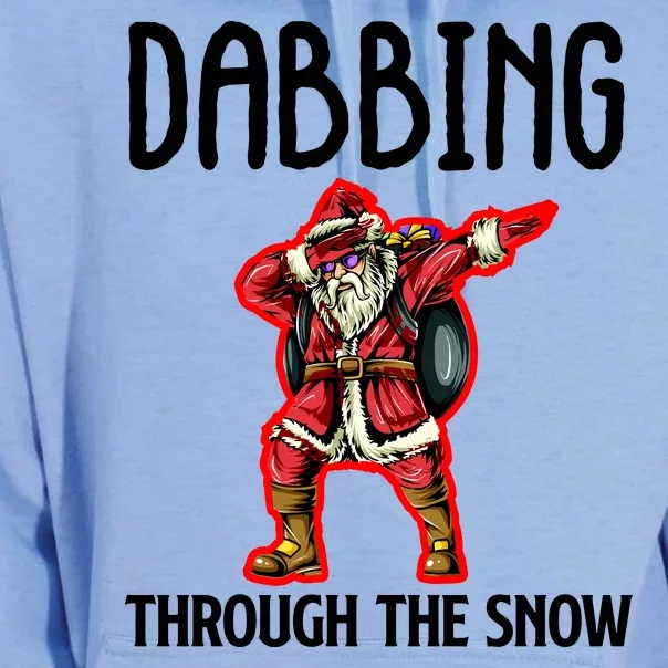 Dabbing Through The Snow Funny Santa Claus Dancing Unisex Surf Hoodie