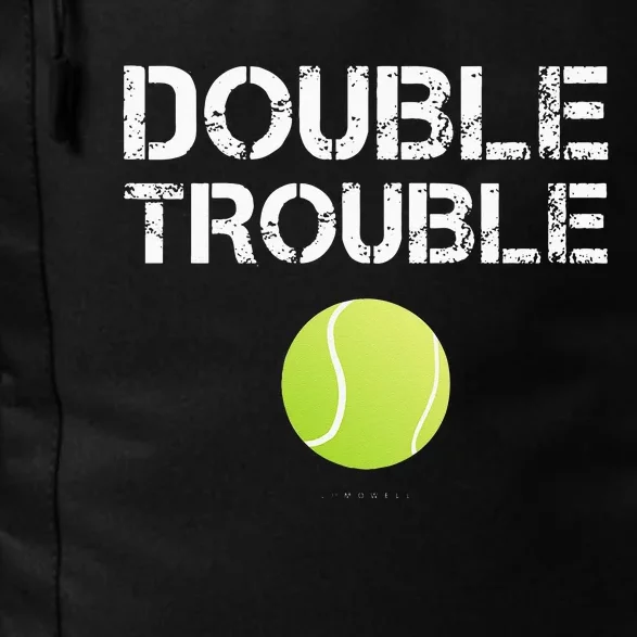 Double Trouble Tanks Funny Tennis Team Gift Daily Commute Backpack