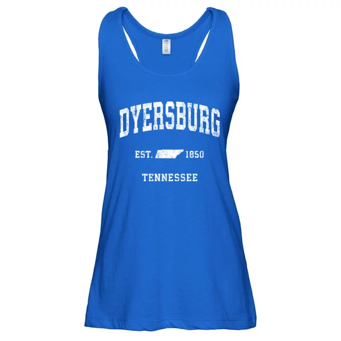 Dyersburg Tennessee Tn Vintage Athletic Ladies Essential Flowy Tank