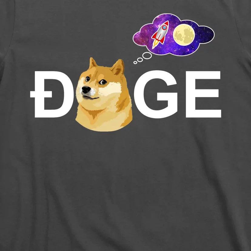 Doge To The Moon Galaxy Cryptocurrency T-Shirt