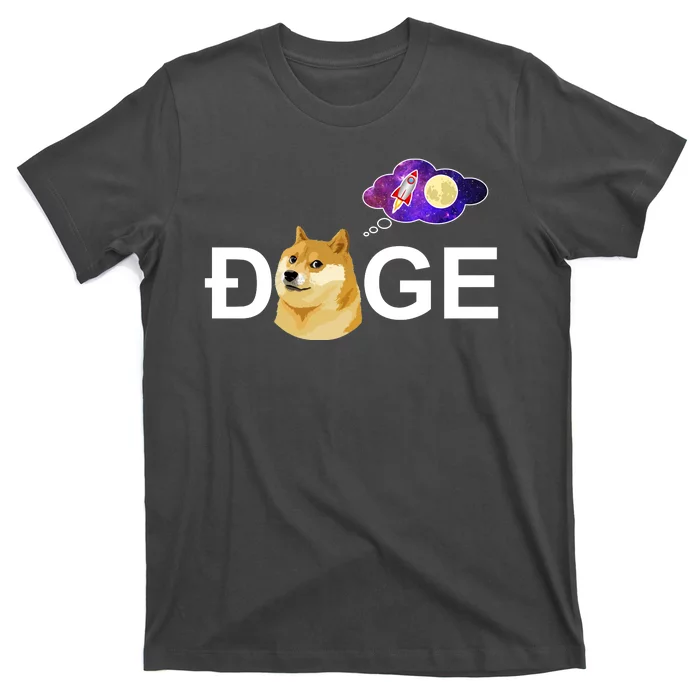 Doge To The Moon Galaxy Cryptocurrency T-Shirt