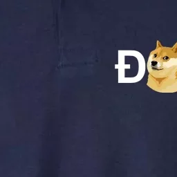 Doge To The Moon Galaxy Cryptocurrency Softstyle Adult Sport Polo