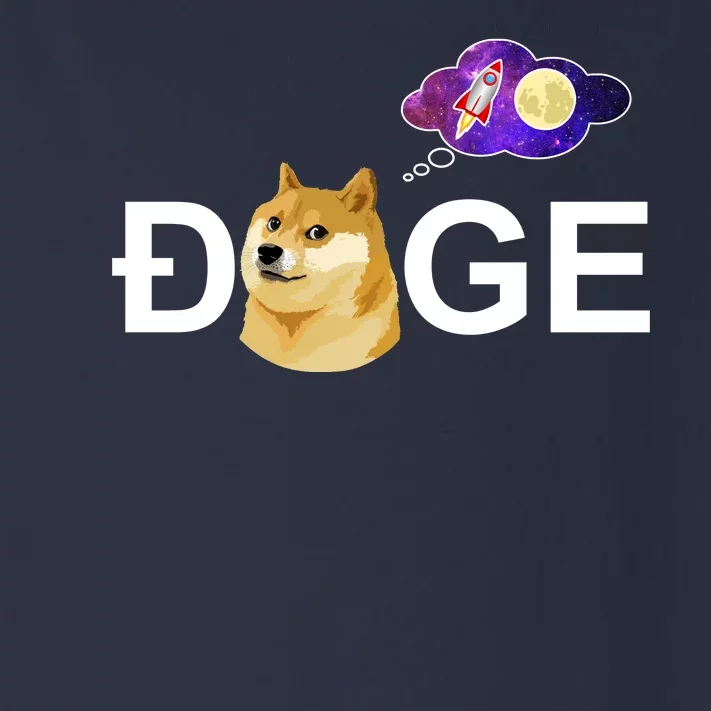 Doge To The Moon Galaxy Cryptocurrency Toddler Long Sleeve Shirt