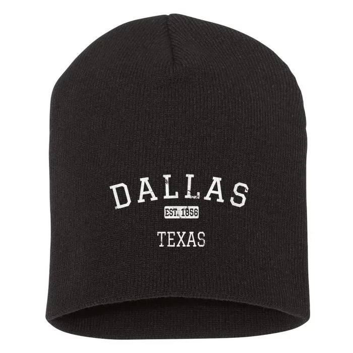 Dallas Texas TX Vintage Short Acrylic Beanie