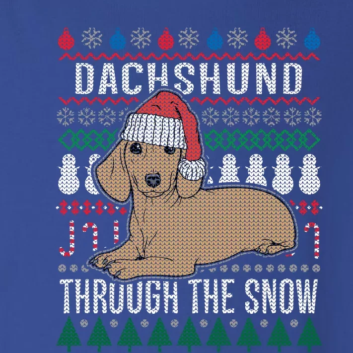 Dachshund Through The Snow Ugly Christmas Gift Toddler Long Sleeve Shirt