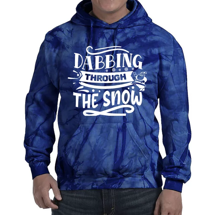 Dabbing Through The Snow Santa Claus Tie Dye Hoodie