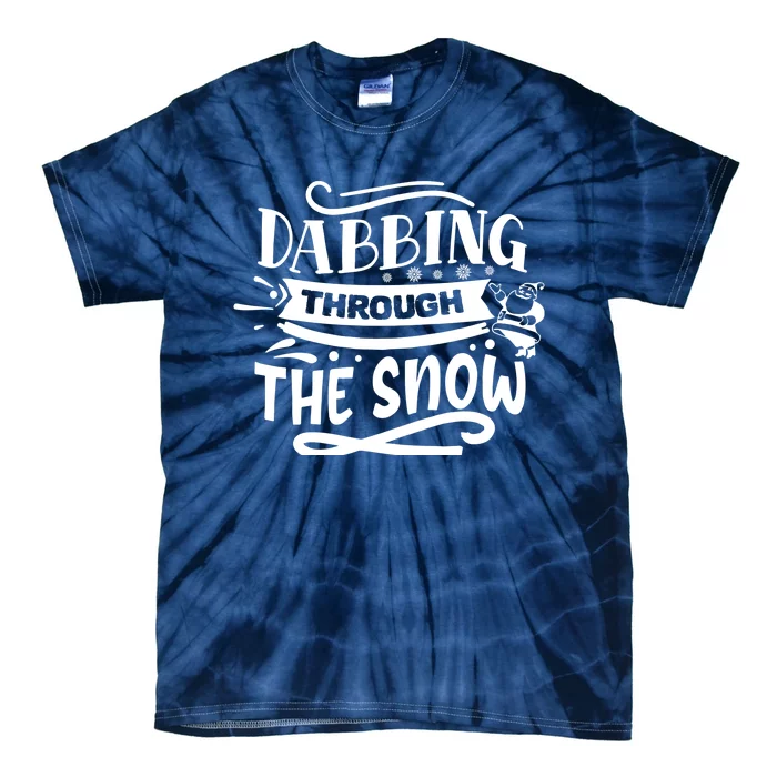 Dabbing Through The Snow Santa Claus Tie-Dye T-Shirt