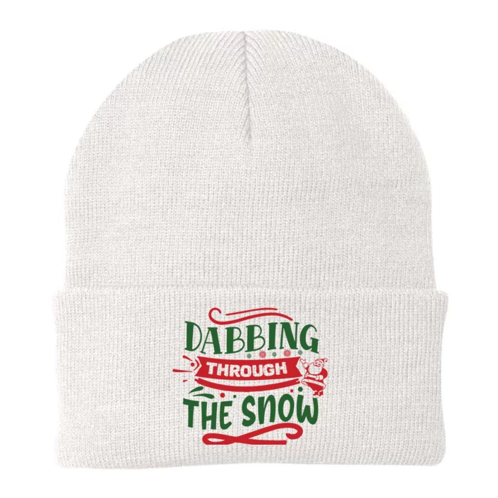 Dabbing Through The Snow Santa Claus Knit Cap Winter Beanie