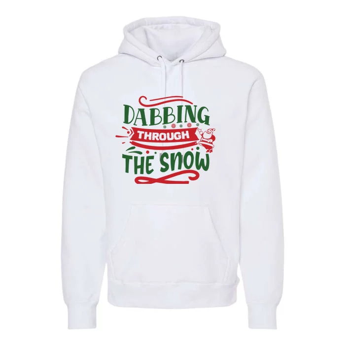 Dabbing Through The Snow Santa Claus Premium Hoodie