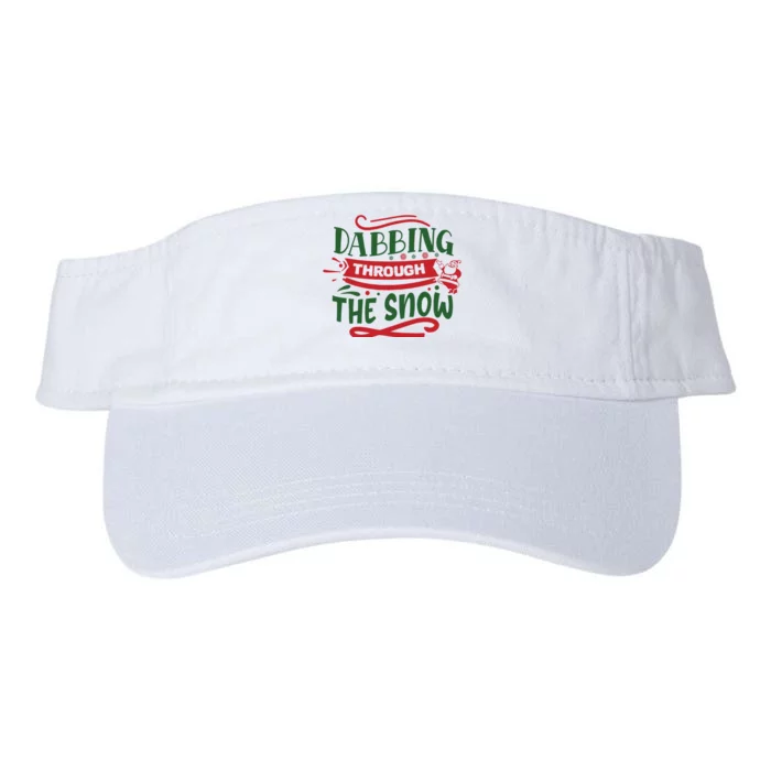 Dabbing Through The Snow Santa Claus Valucap Bio-Washed Visor