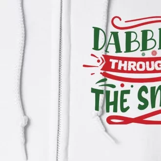 Dabbing Through The Snow Santa Claus Full Zip Hoodie