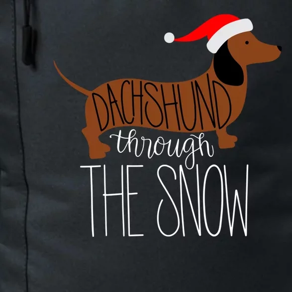 Dachshund Through The Snow Daily Commute Backpack