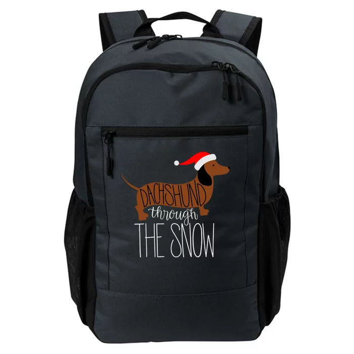 Dachshund Through The Snow Daily Commute Backpack