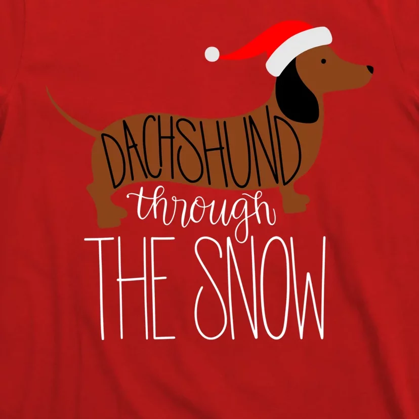 Dachshund Through The Snow T-Shirt