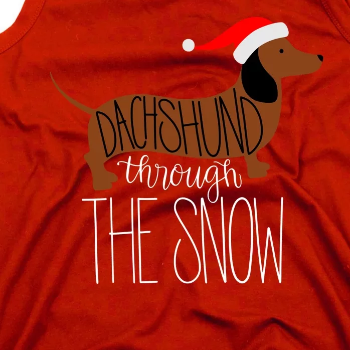 Dachshund Through The Snow Tank Top