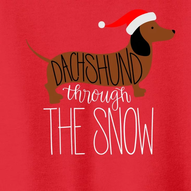 Dachshund Through The Snow Toddler T-Shirt