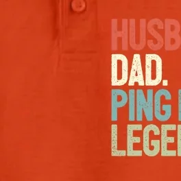 Dad Table Tennis Husband Ping Pong Father Pingpong Funny Gift Dry Zone Grid Performance Polo