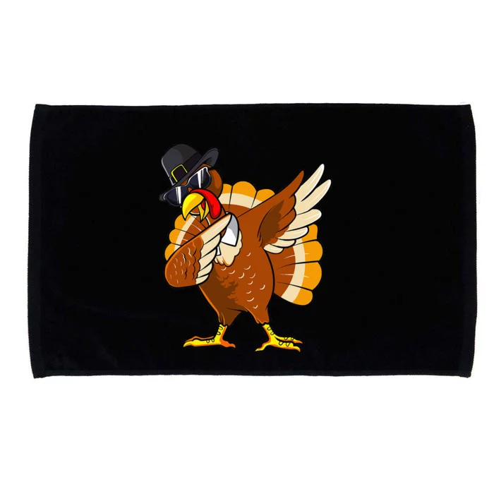 Dabbing Turkey Thanksgiving Day Gifts Pilgrim Microfiber Hand Towel