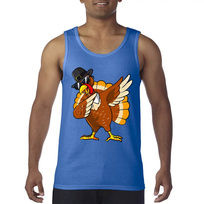 Dabbing Turkey Thanksgiving Day Gifts Pilgrim Tank Top