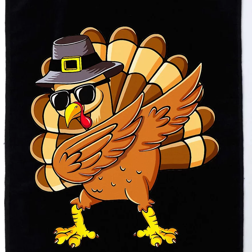 Dabbing Turkey Thanksgiving Day Pilgrim Funny Dab Platinum Collection Golf Towel