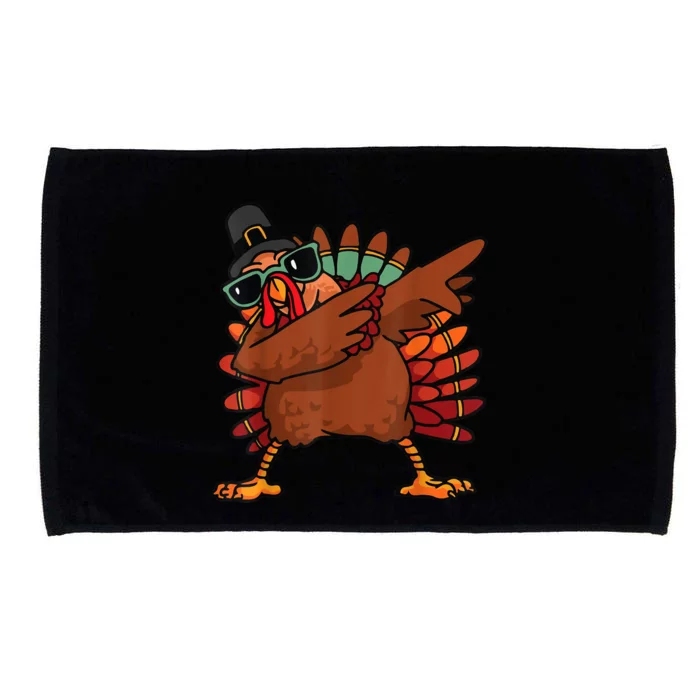 Dabbing Turkey Thanksgiving Day Pilgrim Funny Dab Microfiber Hand Towel