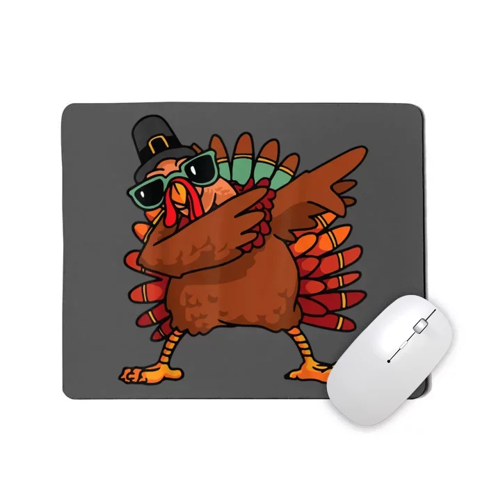 Dabbing Turkey Thanksgiving Day Pilgrim Funny Dab Mousepad